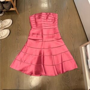 Chetta B Elegant Pink Strapless Dress